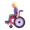 woman in manual wheelchair